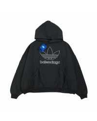 BALENCIAGA x ADIDAS HOODIE BLACK