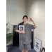 Balenciaga Tie-Dye Logo T-Shirt (Grey)