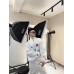Balenciaga White Zip-Up Track Jacket
