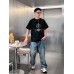 Balenciaga Multicolor Graphic Logo Black T-Shirt