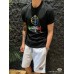 Balenciaga Multicolor Graphic Logo Black T-Shirt