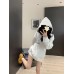 Balenciaga White Logo Hoodie