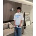 Balenciaga Blue Logo T-Shirt (White)