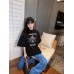 Balenciaga Society Black T-Shirt with White Graphic