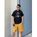 Balenciaga Multicolor Graphic Logo Black T-Shirt