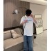 Balenciaga Blue Logo T-Shirt (White)