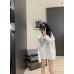 Balenciaga White Logo Hoodie