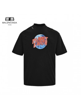 Balenciaga Planet Earth Black T-Shirt