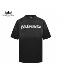 Balenciaga Spray-Paint Logo T-Shirt (Black)