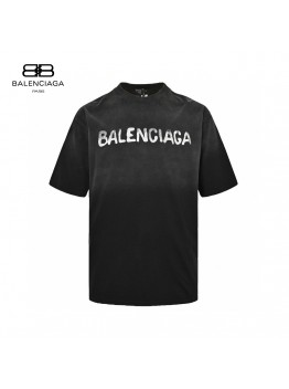 Balenciaga Spray-Paint Logo T-Shirt (Black)