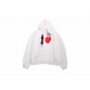 Balenciaga White Hoodie with "I Love" Graphic