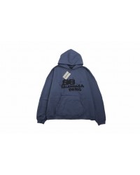 Balenciaga Paris Graffiti Hoodie - Blue