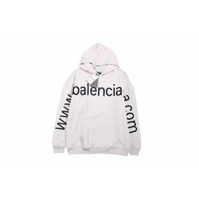 Balenciaga Off-White Oversized Hoodie