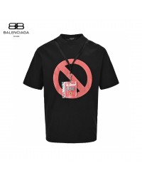 Balenciaga Tour T-Shirt with Lanyard (Black)