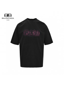 Balenciaga Neon Graphic Logo T-Shirt