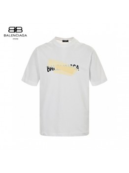 Balenciaga Tape Logo T-Shirt (White)