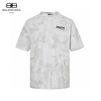 Balenciaga Tie-Dye Logo T-Shirt (White)