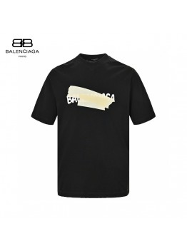 Balenciaga Tape Logo T-Shirt (Black)