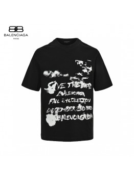 Balenciaga Save the Date Black T-Shirt