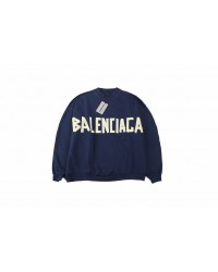 Balenciaga Navy Blue Crewneck