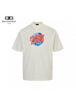 Balenciaga Planet Earth T-Shirt (White)