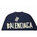 Balenciaga Navy Blue Crewneck