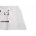 Balenciaga White Logo Hoodie