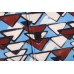 BALENCIAGA PATTERNED SHORT SLEEVE SHIRT BLUE BROWN