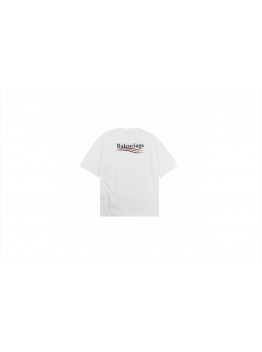 Balenciaga Wave Logo T-Shirt (White)