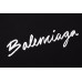 BALENCIAGA CALLIGRAPHY LOGO T-SHIRT BLACK