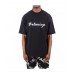 BALENCIAGA CALLIGRAPHY LOGO T-SHIRT BLACK