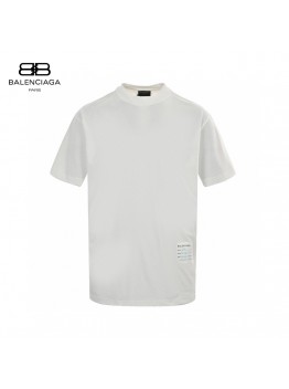 Balenciaga White T-Shirt with Label Detail