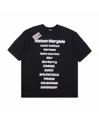 BALENCIAGA DESIGNER NAMES T-SHIRT BLACK