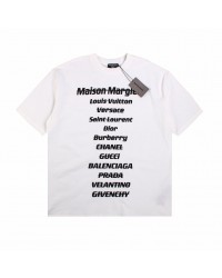 BALENCIAGA DESIGNER NAMES T-SHIRT WHITE