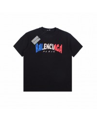 BALENCIAGA FRANCE GRADIENT LOGO T-SHIRT