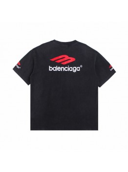 BALENCIAGA LOGO GRAPHIC T-SHIRT BLACK - Prime Reps