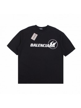 BALENCIAGA LOGO T-SHIRT BLACK