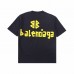 BALENCIAGA LOGO T-SHIRT BLACK YELLOW