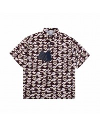 BALENCIAGA PATTERNED SHORT SLEEVE SHIRT