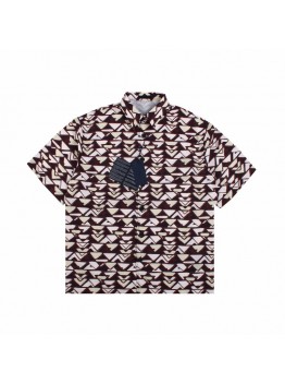 BALENCIAGA PATTERNED SHORT SLEEVE SHIRT