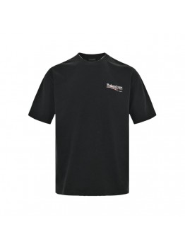 BALENCIAGA POLITICAL CAMPAIGN T-SHIRT BLACK