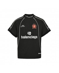BALENCIAGA SOCCER LOGO T-SHIRT BLACK