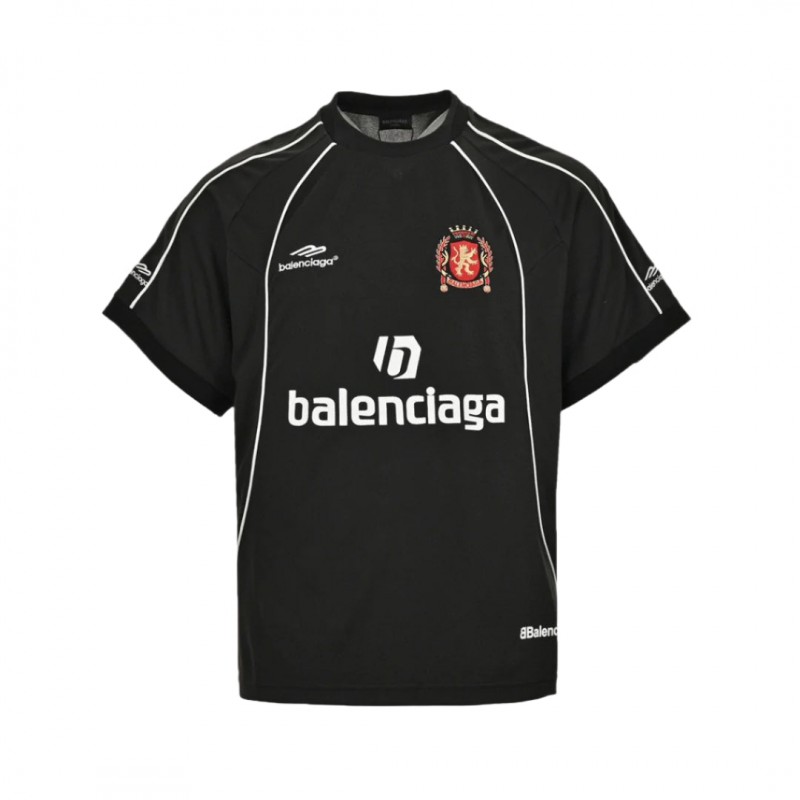 BALENCIAGA SOCCER LOGO T-SHIRT BLACK