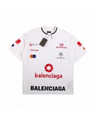 BALENCIAGA SPONSOR LOGO T-SHIRT WHITE