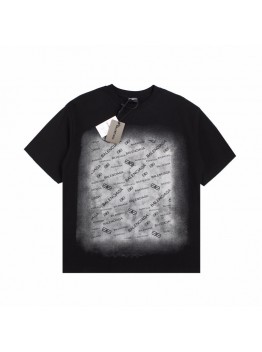 BALENCIAGA SPRAY LOGO T-SHIRT BLACK