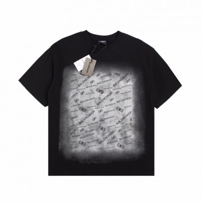BALENCIAGA SPRAY LOGO T-SHIRT BLACK