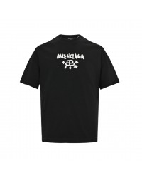 BALENCIAGA STAR GRAPHIC T-SHIRT BLACK