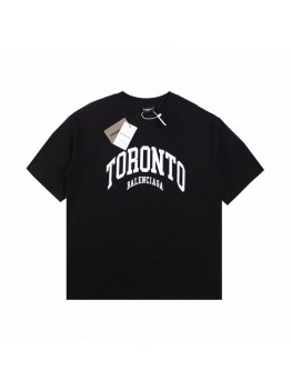 BALENCIAGA TORONTO LOGO T-SHIRT BLACK
