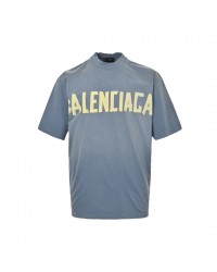 BALENCIAGA VINTAGE LOGO T-SHIRT BLUE