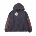 BALENCIAGA ZIP-UP HOODIE WASHED GREY